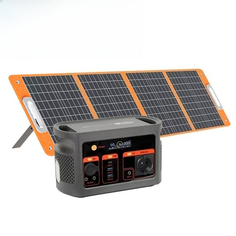 Ac Power Supply - 300W純正弦波ソーラー発電機、LiFePO4バッテリー搭載、キャンプ、家庭用エネルギー、屋外AC/DC電源、ポータブル電源