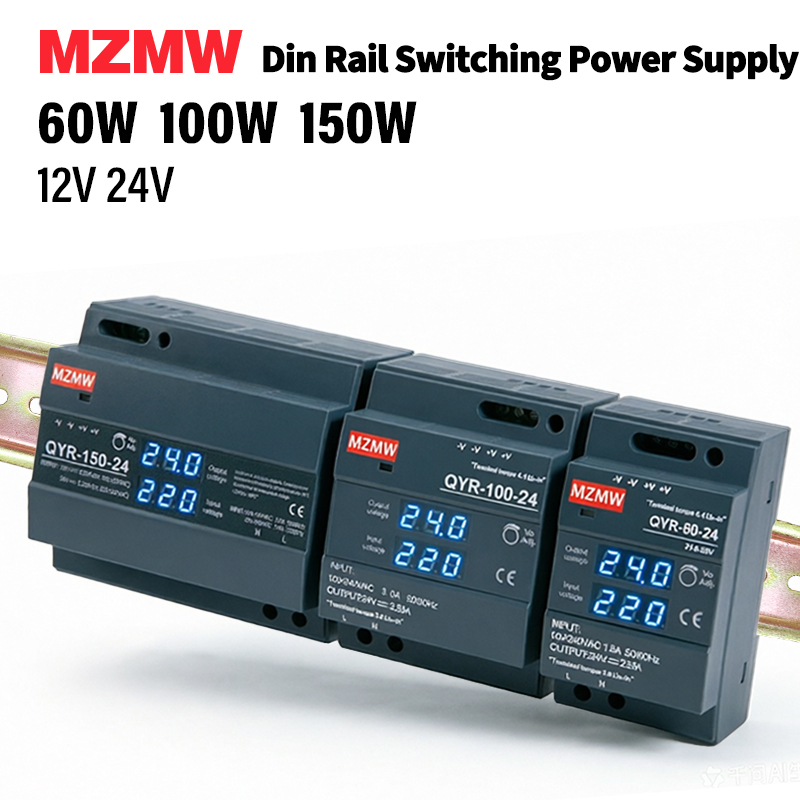 MZMW 60W 100W 150W DINレールスイッチン - Smps Power Supply のレビューと価格