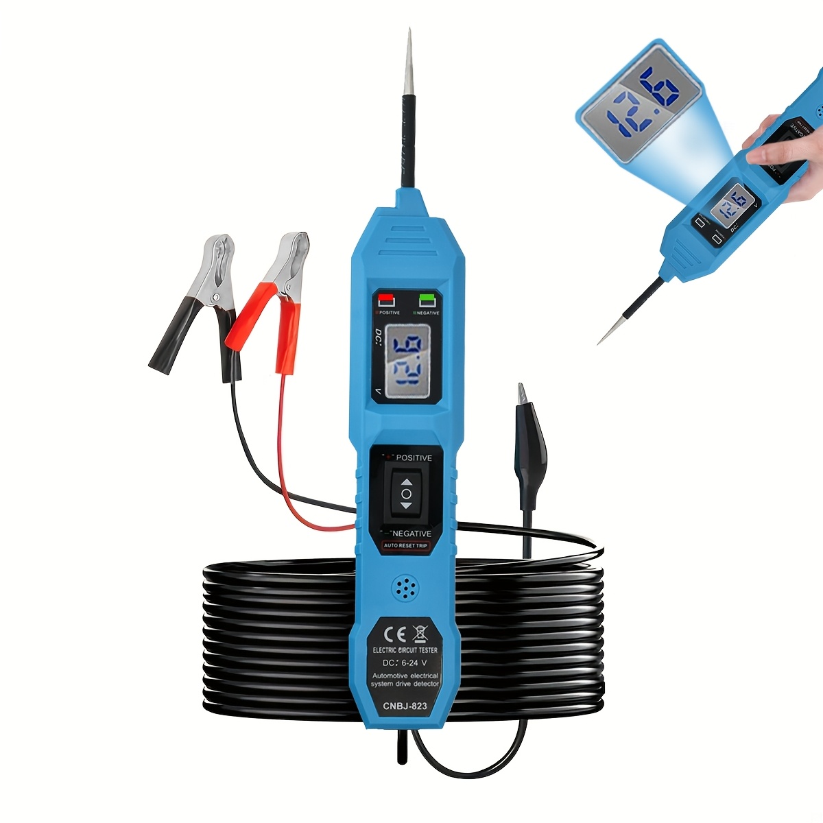 電源回路プローブテスター 6V-24V DC 自動車用電気ヒ - Power Supply Tester のレビューと価格