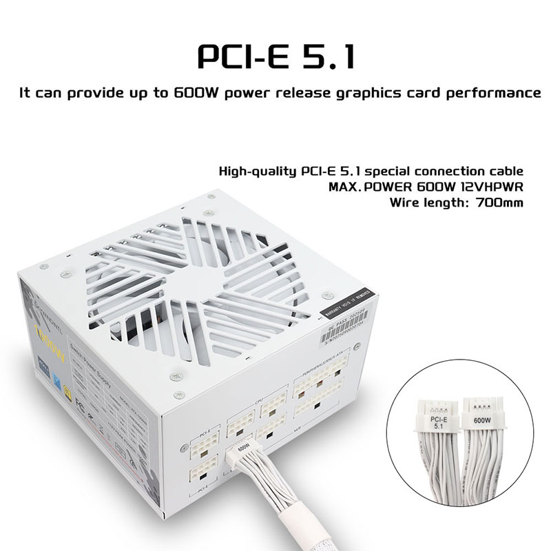 ホワイト 750W 850W 1000W 1200W ワット - Power Supply 750W のレビューと価格