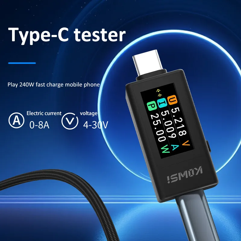 タイプ C カラースクリーンデジタル DC 電圧電流計パワー - Power Supply Tester のレビューと価格