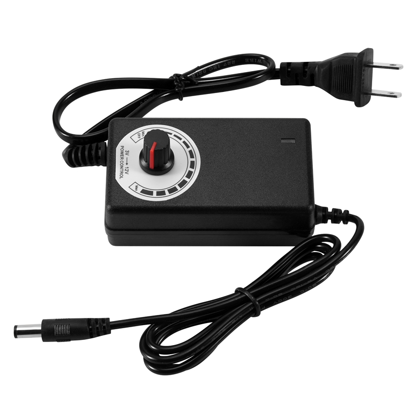 AC-DCアダプター 12V 2A 調整可能な電源モーター速 - Power Supply のレビューと価格
